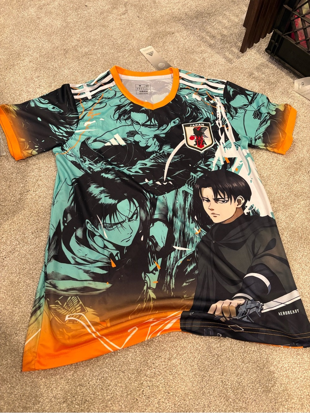 2026 World Cup Japan concept soccer jersey attack on titan slim fit kit Levi